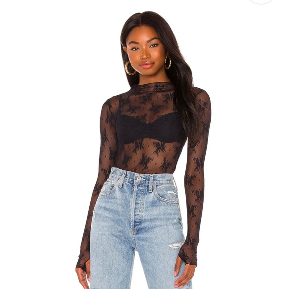 Free People Tops - Lady Lux Layering Top in Black
Free People